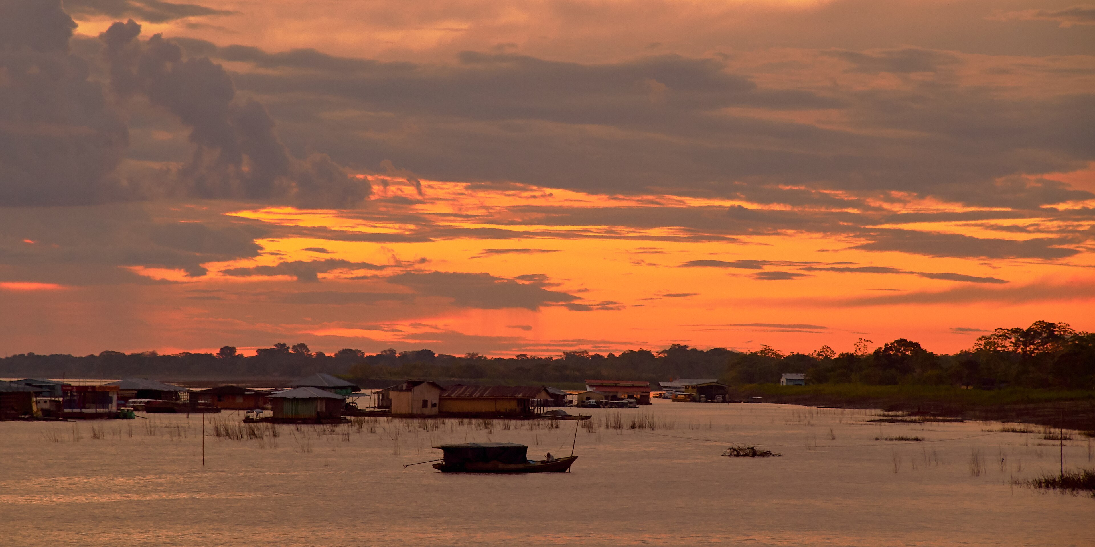Calanoa Nature Reserve, Amazon River near Leticia landscape